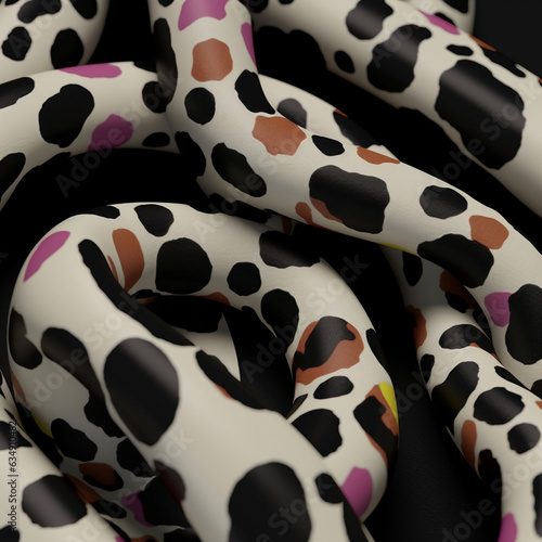 Abstract Elements Background with Organic Lines and Shapes. Generative ai