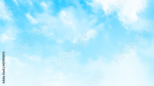 Air clouds in the blue sky.blue backdrop in the air. Blue sky with beautiful natural white clouds