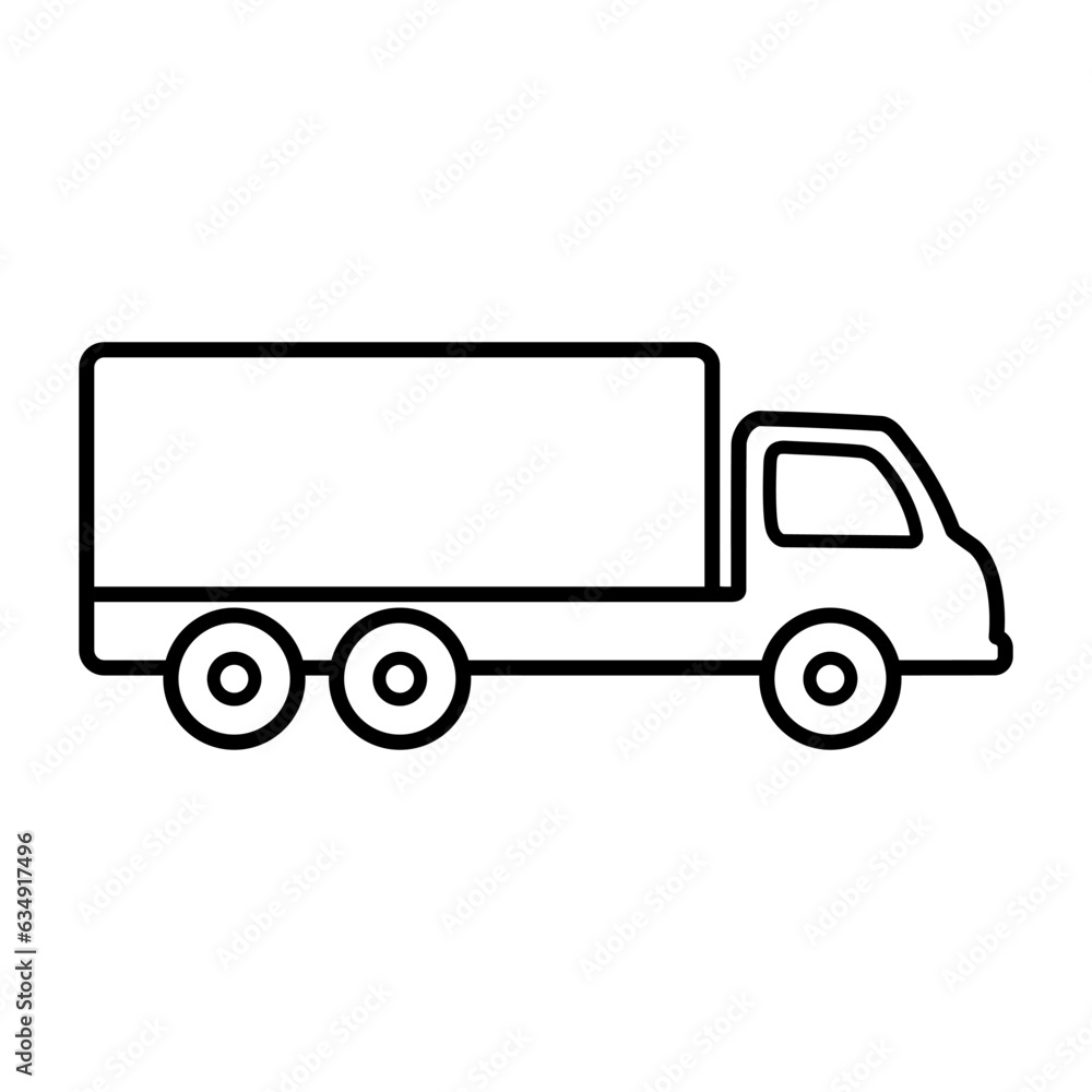 truck illustration vector logo template