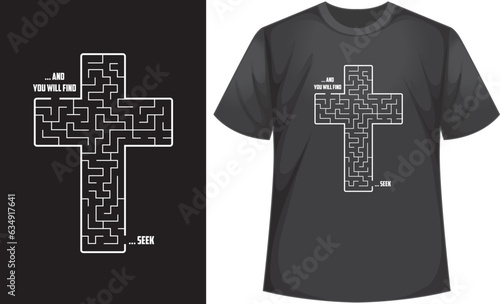 Christian bible verse t shirt design illustration vector