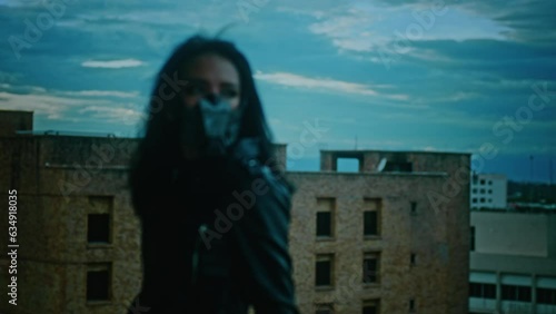 Portrait of a cyberpunk girl