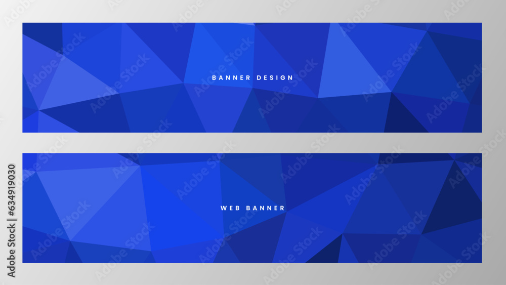 set of blue banner set of blue banner