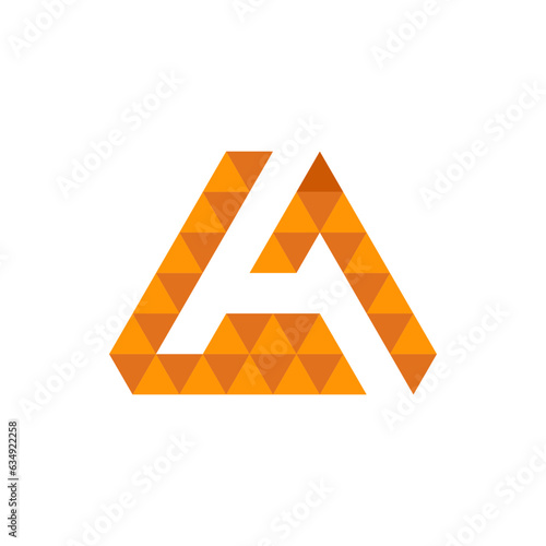 Monogram design vector logo. Monogram initial letter mark A logo design. Monogram design vector logo. Monogram initial letter mark A logo design simple A monogram