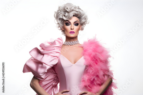 glamorous portrait of drag queen photo