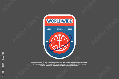 retro streetwear logo icon for poster and fashion