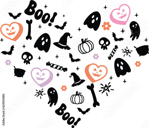 retro Halloween sublimation design
