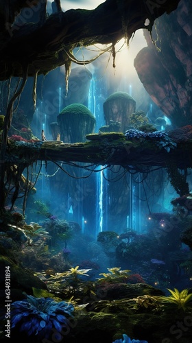 Majestic beautiful landscape wallpaper nature background Generated with AI