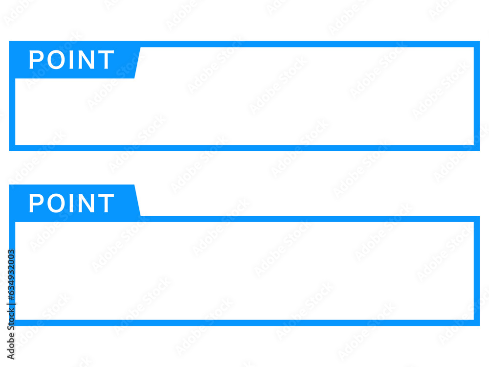 シンプルPOINTテロべBセット:青 シンプルPOINTテロべBセット:青