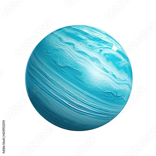 Uranus on a white background. Generative AI