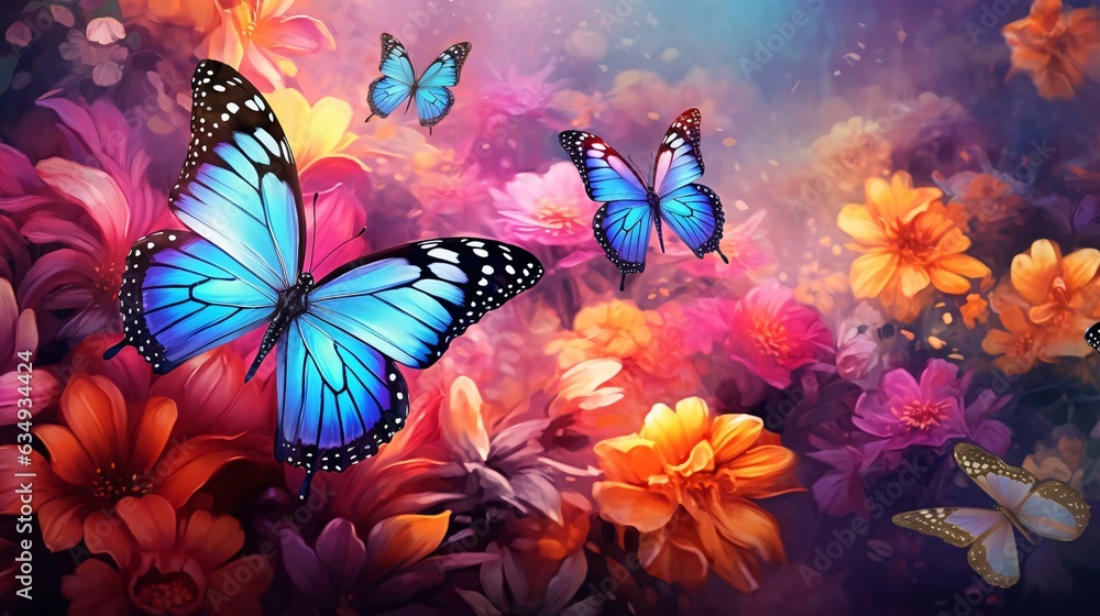a group of butterflies on a flower a group of butterflies on a flower