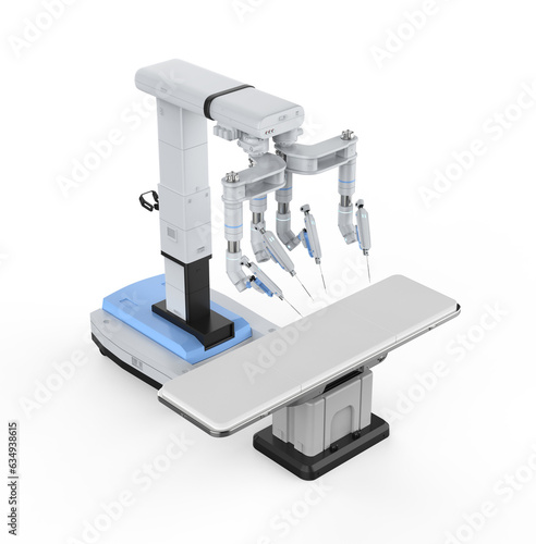 Robotic assisted surgery machine isolated