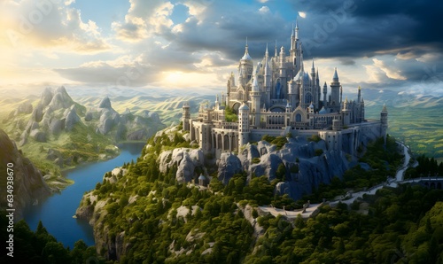 fantasy castle ai generative