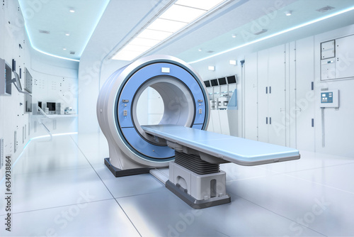 Tableau sur toile Hospital radiology room with mri scanner machine
