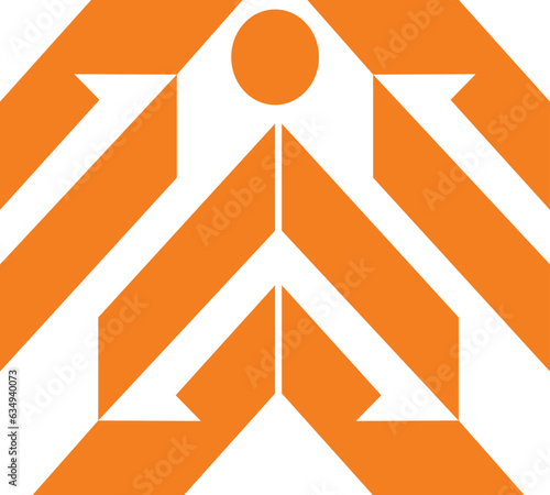 red and white arrows