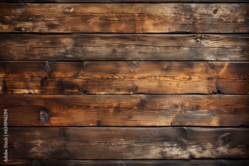 Worn Wood Grunge Texture in Rustic Brown Color. Created With Generative AI Technology