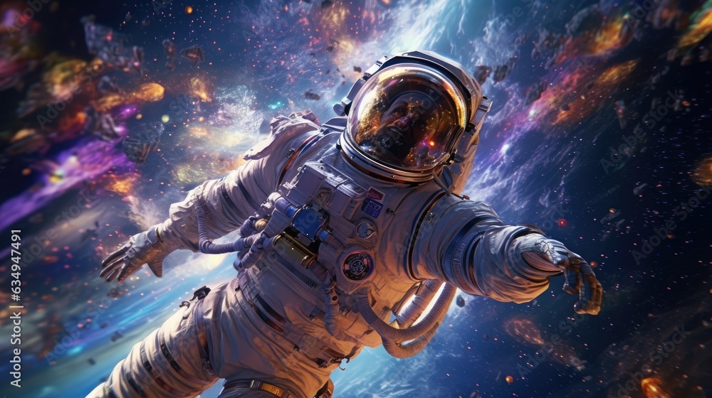 astronaut in space