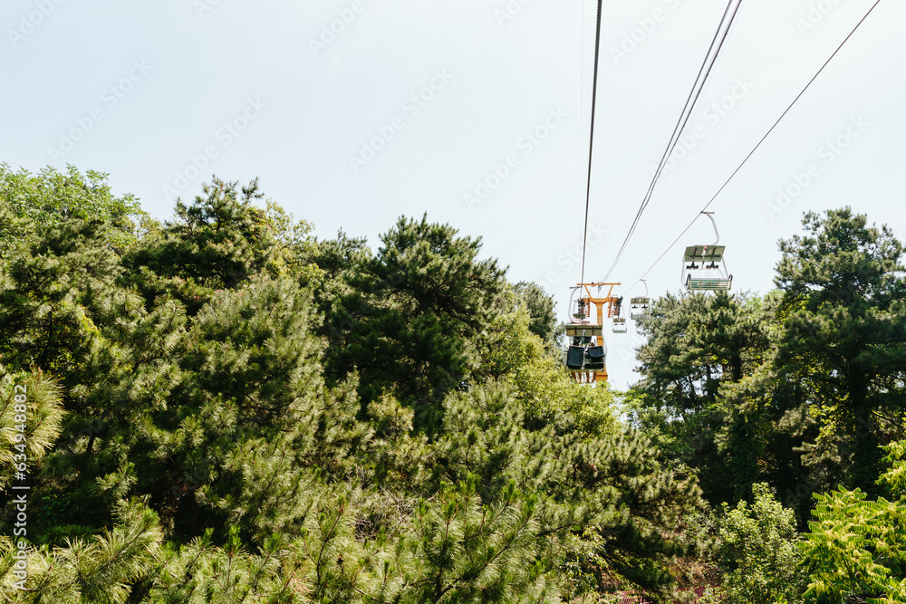 The cable car to the Great Wall of China

