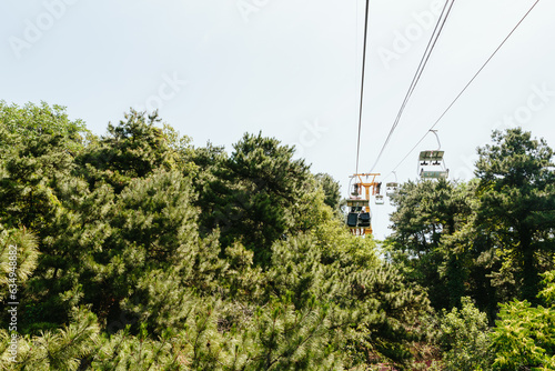 The cable car to the Great Wall of China

