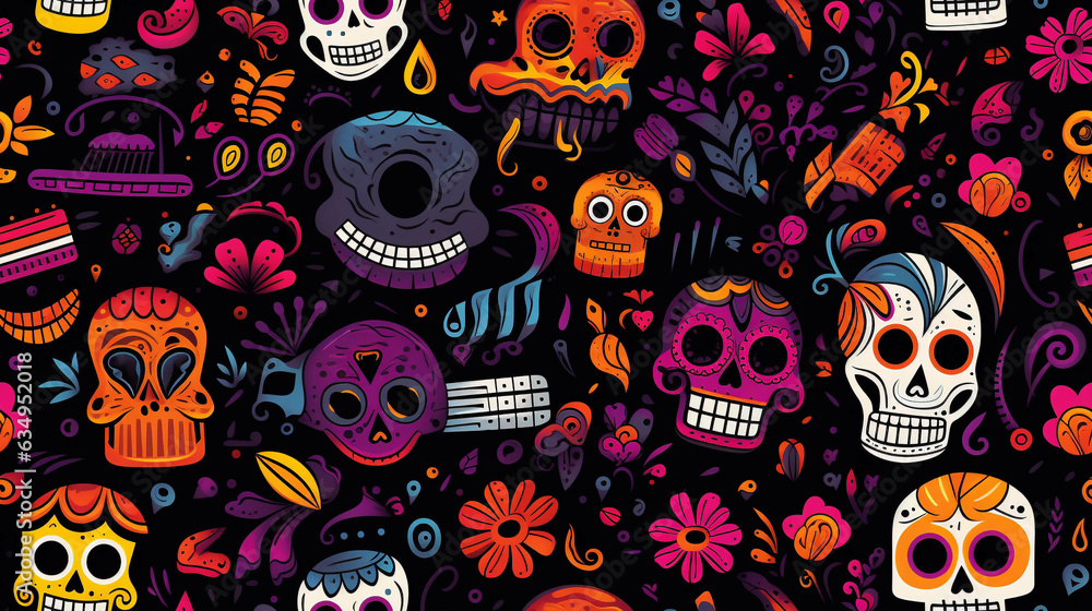 Dia de Muertos image, Mexican tradition, Dia de Muertos image, Mexican tradition,