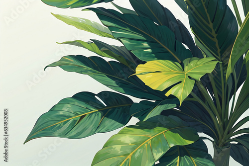 Luxury floral vector with golden Philodendron & monstera. Exquisite nature design