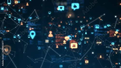 Social media platforms of viral content network web communities