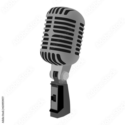 vintage microphone vector png