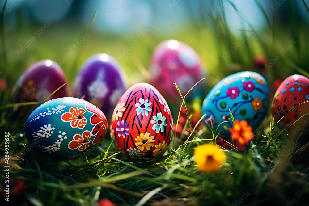 Colorful Easter Eggs Colorful Easter Eggs