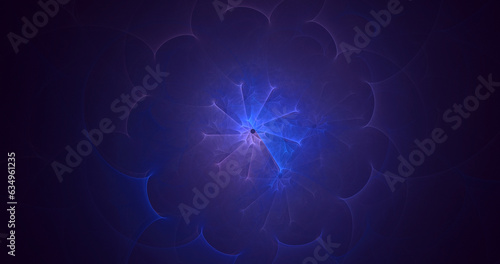 3D rendering abstract fractal light background