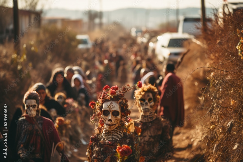 Da De Muertos Family Procession, Generative AI