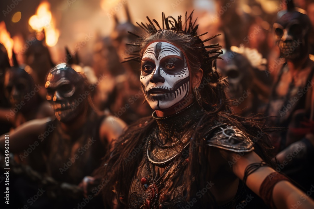 Da De Muertos Performance, Generative AI Da De Muertos Performance, Generative AI