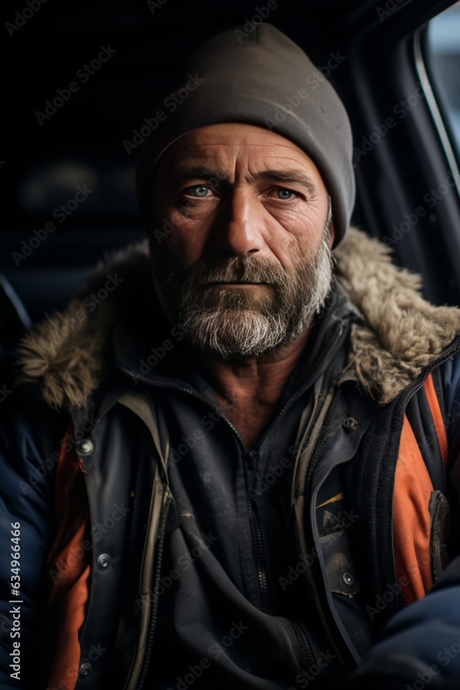 Portrait Of Driver, Generative AI Portrait Of Driver, Generative AI
