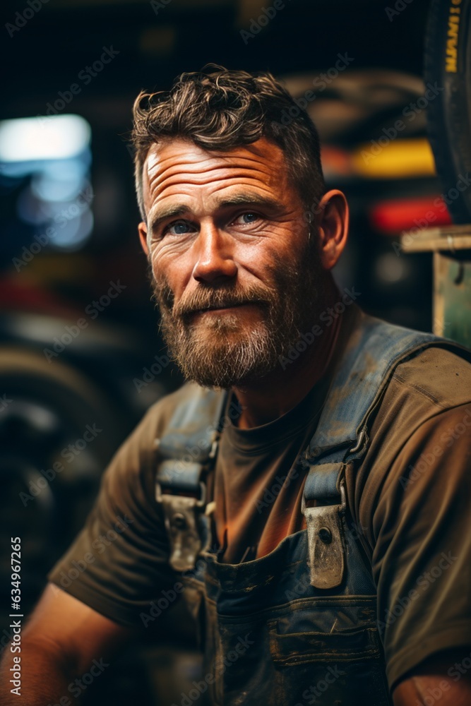 Portrait Of Mechanic, Generative AI Portrait Of Mechanic, Generative AI