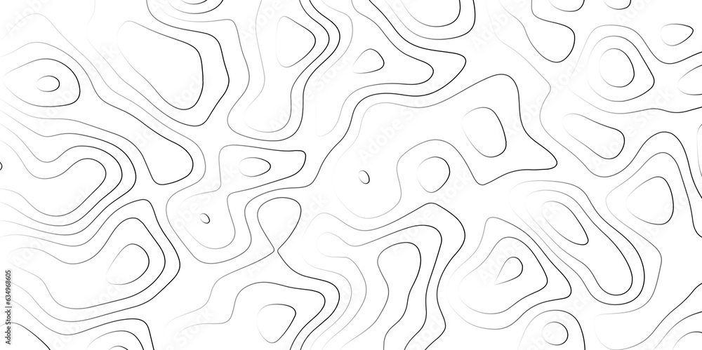 Background of the topographic map. Topographic map background geographic line map with elevation assignments. Modern design with White background with topographic wavy pattern design.