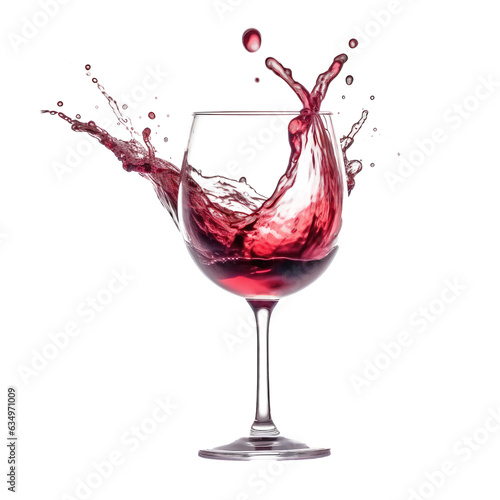 Red wine White , isolated on transparent background, PNG
