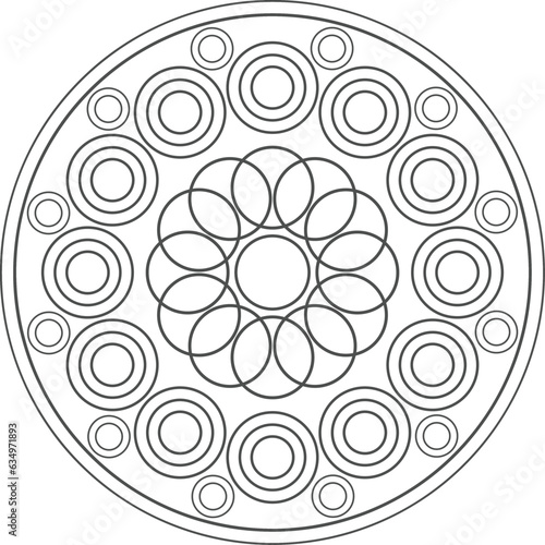 Circle ornaments symbol madala design