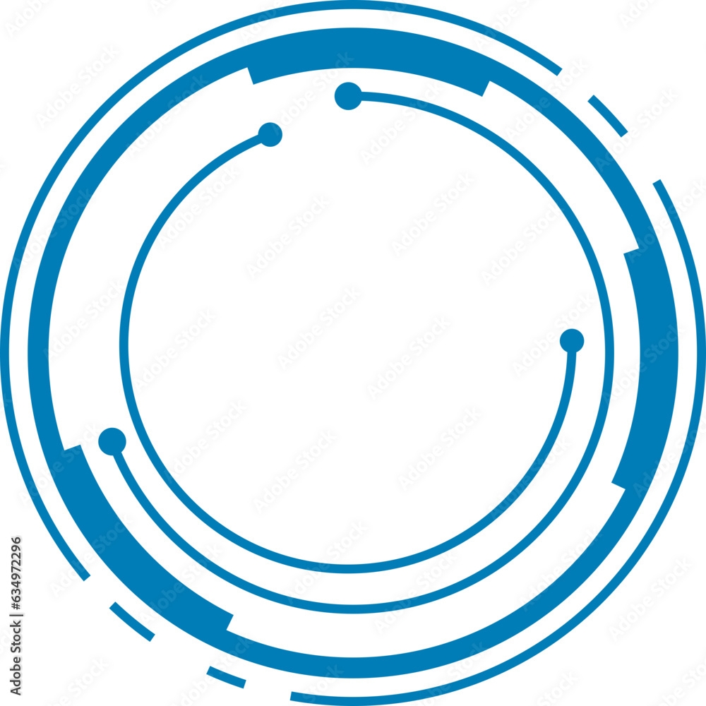 Futuristic Frame Circle Futuristic Frame Circle