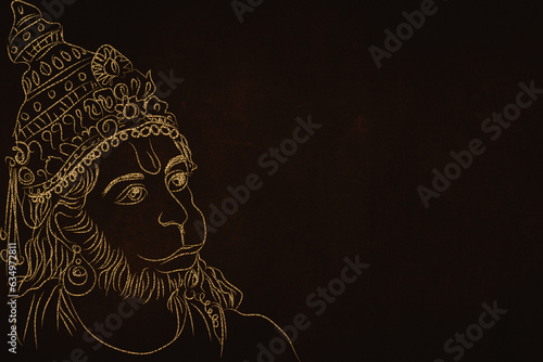 Schilderij op canvas Hanuman is best known for his unwavering devotion to Lord Rama