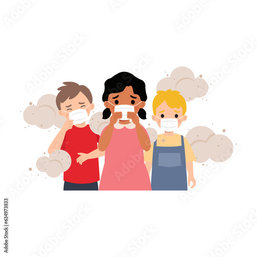 Children are in danger of air pollution
