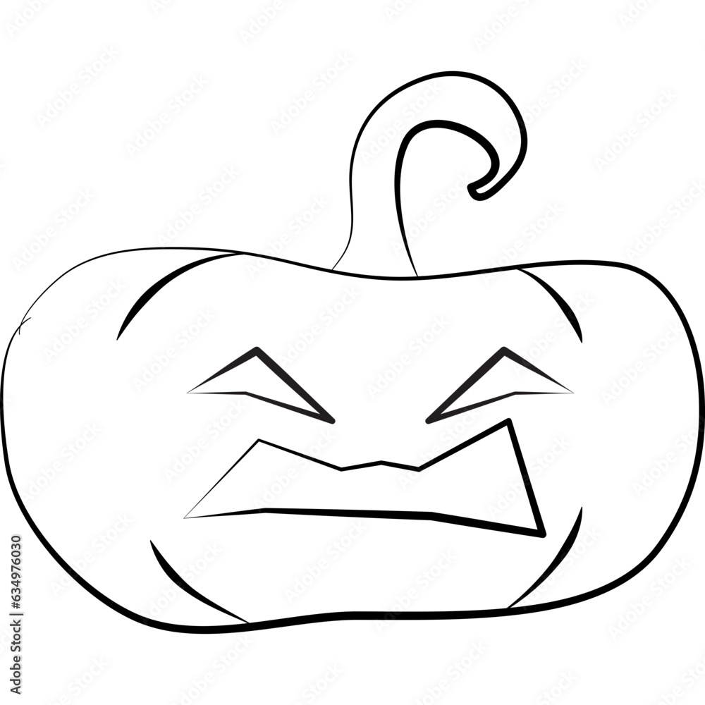 Halloween Pumpkin Line Art Halloween Pumpkin Line Art