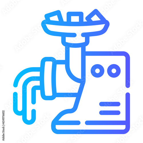 meat grinder Line Gradient Icon