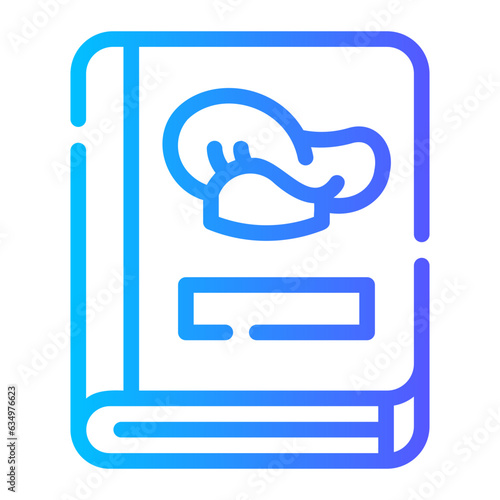 recipes Line Gradient Icon