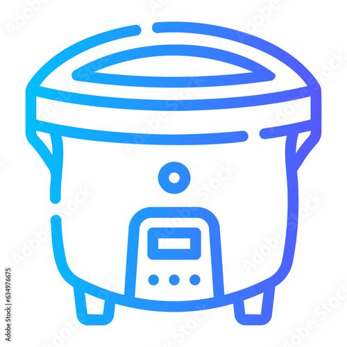 cooker Line Gradient Icon