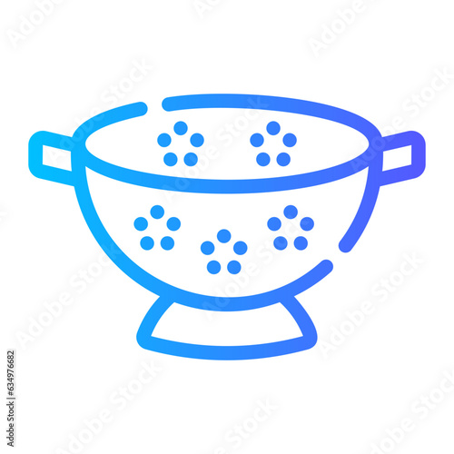 colander Line Gradient Icon