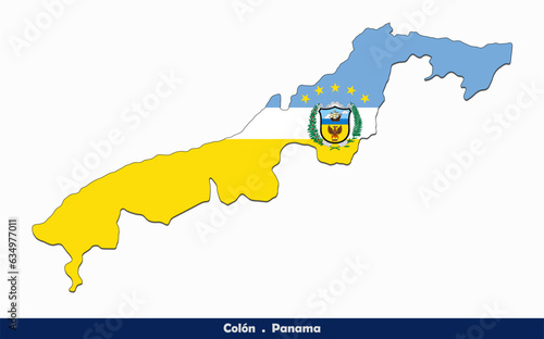 Colón Flag -  Provinces of Panama (EPS)