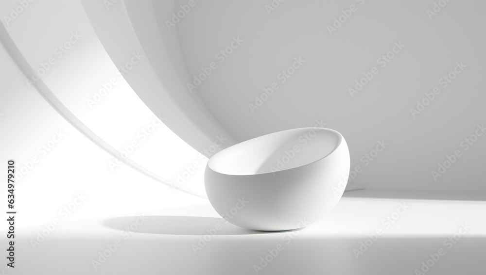 Abstract smooth waving white 3d shapes Abstract smooth waving white 3d shapes