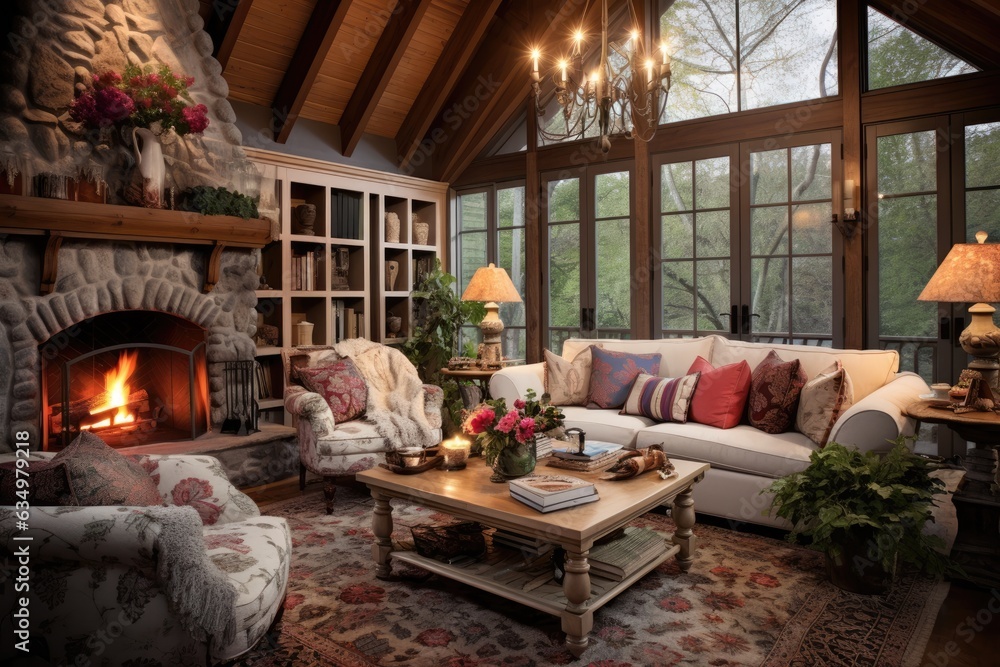Charming country home living area