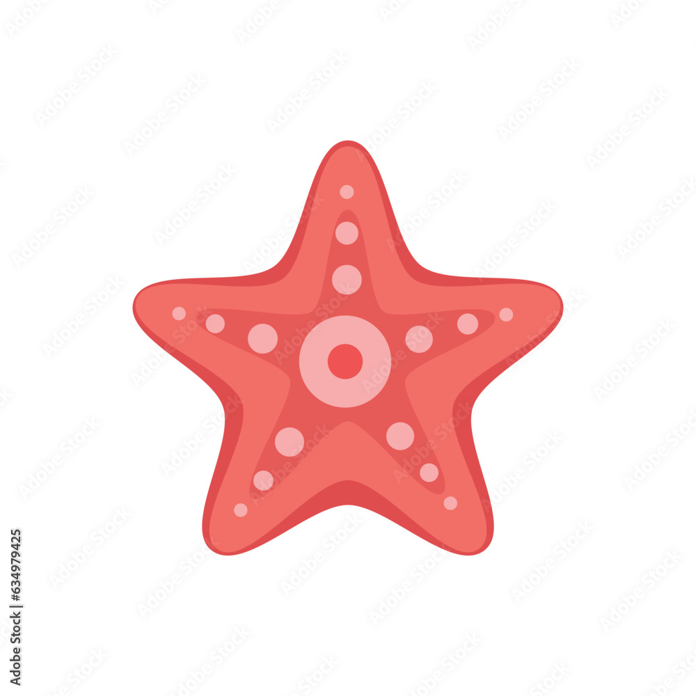 Starfish icon. Cartoon illustration of a sea animal isolated on a white background. Vector 10 EPS. Starfish icon. Cartoon illustration of a sea animal isolated on a white background. Vector 10 EPS.