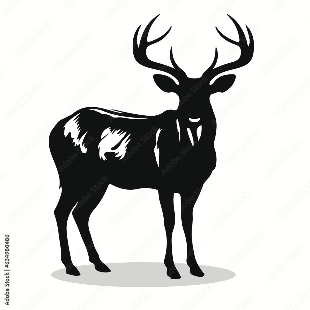 Kudu silhouettes and icons. Black flat color simple elegant Kudu animal vector and illustration. Kudu silhouettes and icons. Black flat color simple elegant Kudu animal vector and illustration.