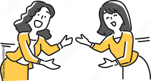 案内する2人の女性