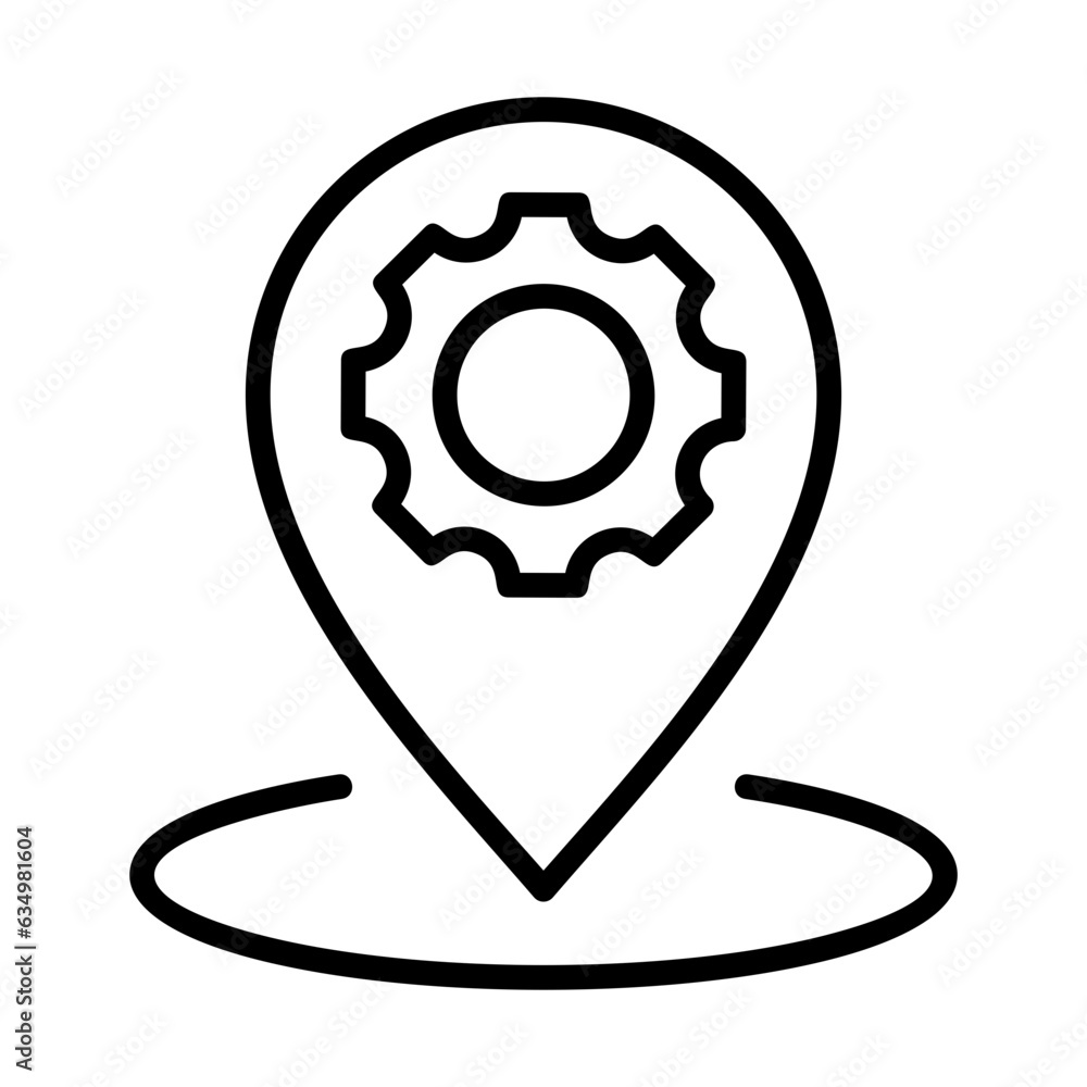 Localization,maps and location,maintenance,pin,settings,gear Localization,maps and location,maintenance,pin,settings,gear
